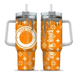 customized tennessee volunteers bullseye drips orange curved tumbler best selling.webp