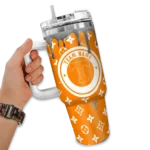 customized tennessee volunteers bullseye drips orange curved tumbler best selling.webp