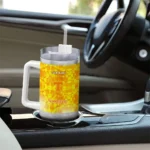 customized tennessee volunteers geometric prism orange curved tumbler best selling.webp
