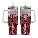 customized texas am aggies chevron stripe maroon curved tumbler best selling.webp
