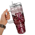 customized texas am aggies chevron stripe maroon curved tumbler best selling.webp