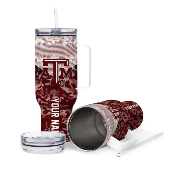 customized texas am aggies chevron stripe maroon curved tumbler high quality.webp