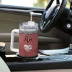 customized texas am aggies heart helmet motif maroon curved tumbler best selling.webp