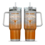 customized texas longhorns gradient dots orange curved tumbler best selling.webp