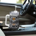customized texas longhorns superman shield orange gray curved tumbler best selling.webp