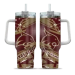 customized texas state bobcats abstract paths maroon curved tumbler best selling.webp