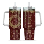 customized texas state bobcats bullseye drips maroon curved tumbler best selling.webp