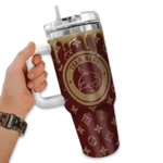 customized texas state bobcats bullseye drips maroon curved tumbler best selling.webp