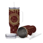 customized texas state bobcats bullseye drips maroon curved tumbler best selling.webp