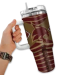 customized texas state bobcats chevron layers maroon curved tumbler best selling.webp