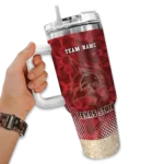 customized texas state bobcats geometric prism maroon curved tumbler best selling.webp