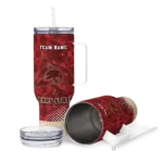 customized texas state bobcats geometric prism maroon curved tumbler best selling.webp