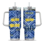customized toledo rockets bold diamonds blue curved tumbler best selling.webp