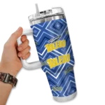 customized toledo rockets bold diamonds blue curved tumbler best selling.webp