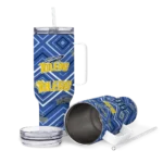 customized toledo rockets bold diamonds blue curved tumbler best selling.webp