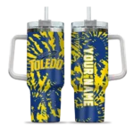 customized toledo rockets burst swirl blue curved tumbler best selling.webp