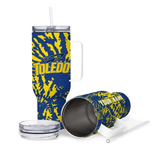 customized toledo rockets burst swirl blue curved tumbler high quality.webp