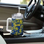 customized toledo rockets burst swirl blue curved tumbler best selling.webp