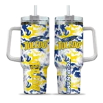 customized toledo rockets camo mashup blue white curved tumbler best selling.webp