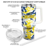 customized toledo rockets camo mashup blue white curved tumbler best selling.webp