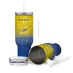 customized toledo rockets gradient dots blue curved tumbler best selling.webp