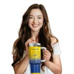 customized toledo rockets gradient dots blue curved tumbler best selling.webp