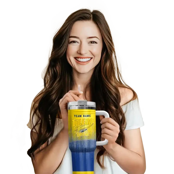 customized toledo rockets gradient dots blue curved tumbler premium grade.webp