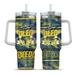 customized toledo rockets honey streaks blue curved tumbler best selling.webp