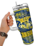 customized toledo rockets honey streaks blue curved tumbler best selling.webp