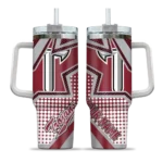 customized troy trojans arrow burst red curved tumbler best selling.webp