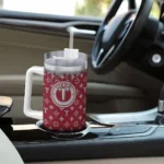 customized troy trojans bullseye drips red curved tumbler best selling.webp