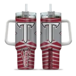 customized troy trojans chevron layers red curved tumbler best selling.webp