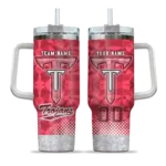 customized troy trojans geometric prism red curved tumbler best selling.webp