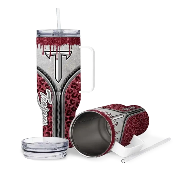 customized troy trojans leopard zipper red curved tumbler high quality.webp