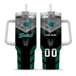 customized tulane green wave arrow armor green black curved tumbler best selling.webp