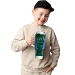 customized tulane green wave hexagon armor green curved tumbler best selling.webp