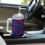 customized tulsa golden hurricane burst swirl blue curved tumbler best selling.webp