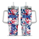 customized tulsa golden hurricane camo mashup blue white curved tumbler best selling.webp