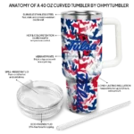 customized tulsa golden hurricane camo mashup blue white curved tumbler best selling.webp