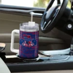 customized tulsa golden hurricane honey streaks blue curved tumbler best selling.webp