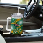 customized uab blazers abstract paths green curved tumbler best selling.webp
