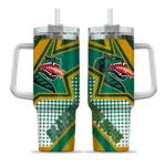 customized uab blazers arrow burst green curved tumbler best selling.webp