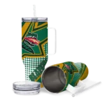 customized uab blazers arrow burst green curved tumbler best selling.webp