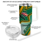 customized uab blazers arrow burst green curved tumbler best selling.webp