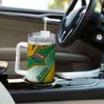 customized uab blazers arrow burst green curved tumbler best selling.webp