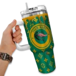 customized uab blazers bullseye drips green curved tumbler best selling.webp