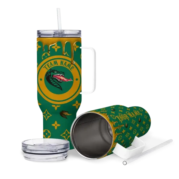 customized uab blazers bullseye drips green curved tumbler high quality.webp