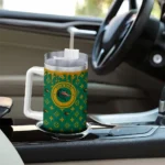 customized uab blazers bullseye drips green curved tumbler best selling.webp