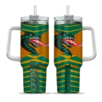 customized uab blazers chevron layers green curved tumbler best selling.webp