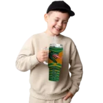 customized uab blazers chevron layers green curved tumbler best selling.webp